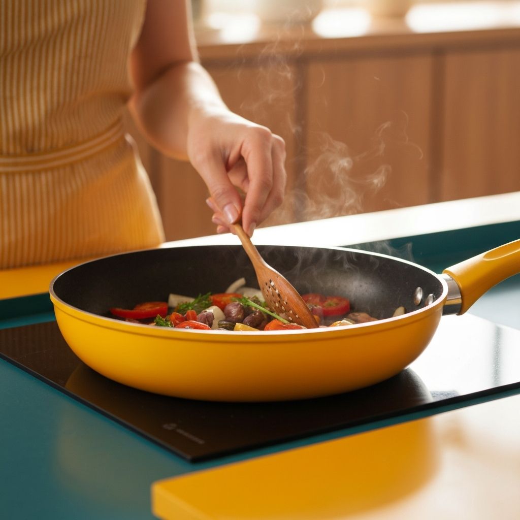 Caraway cookware in Marigold