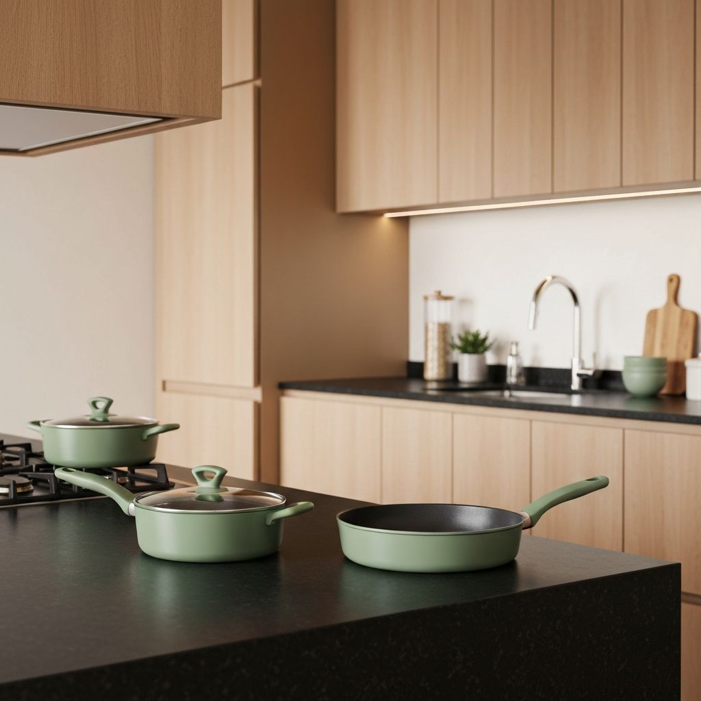 Caraway cookware in Sage